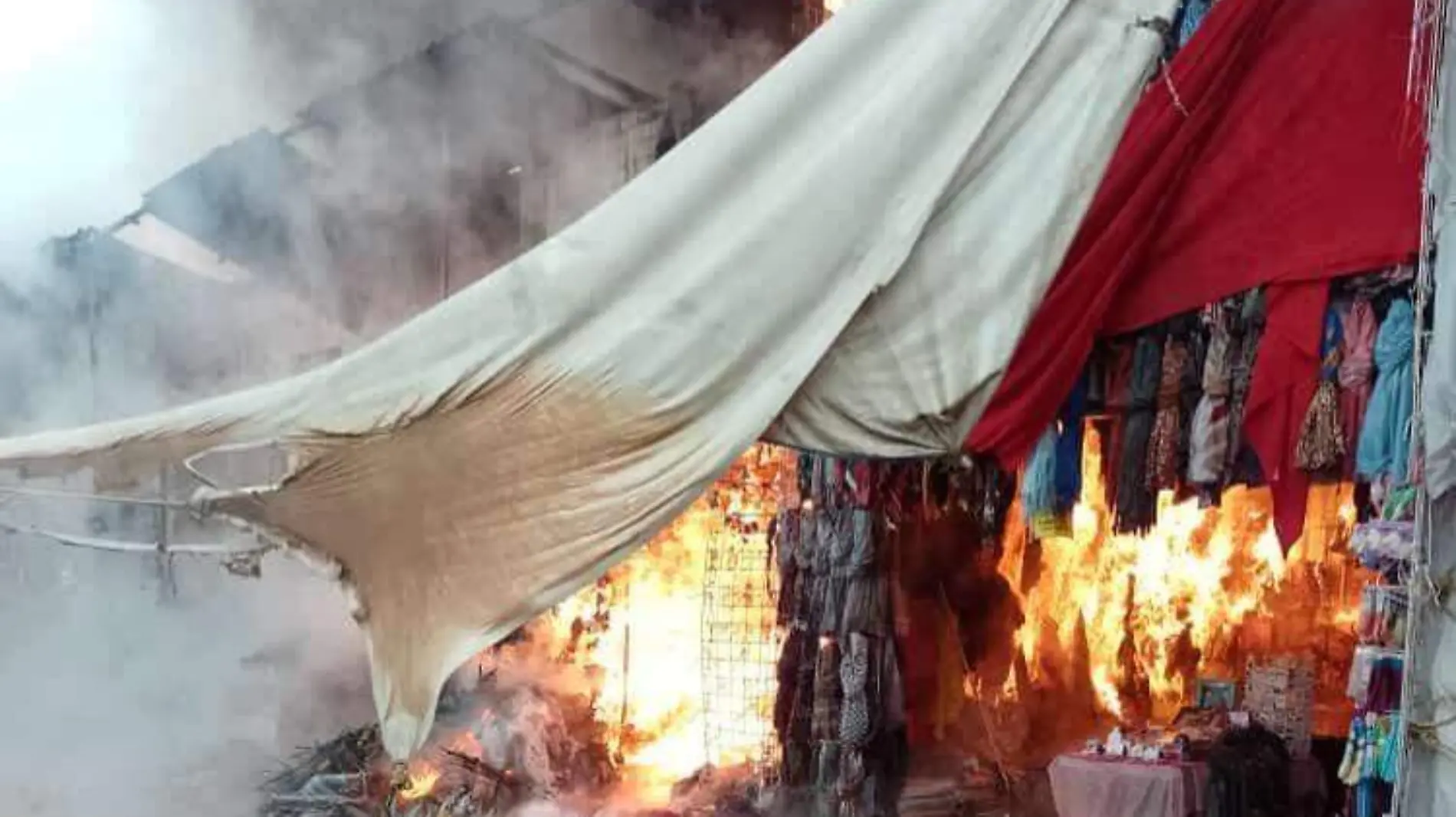 incendio plaza del vestido tulancingo